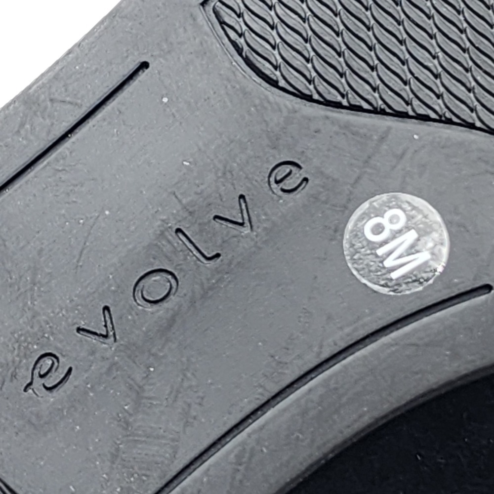 Evolve Easy Spirit Pip8 Women Size 8M Black Suede Loafer Marbled Grosgrain Top - Picture 9 of 9